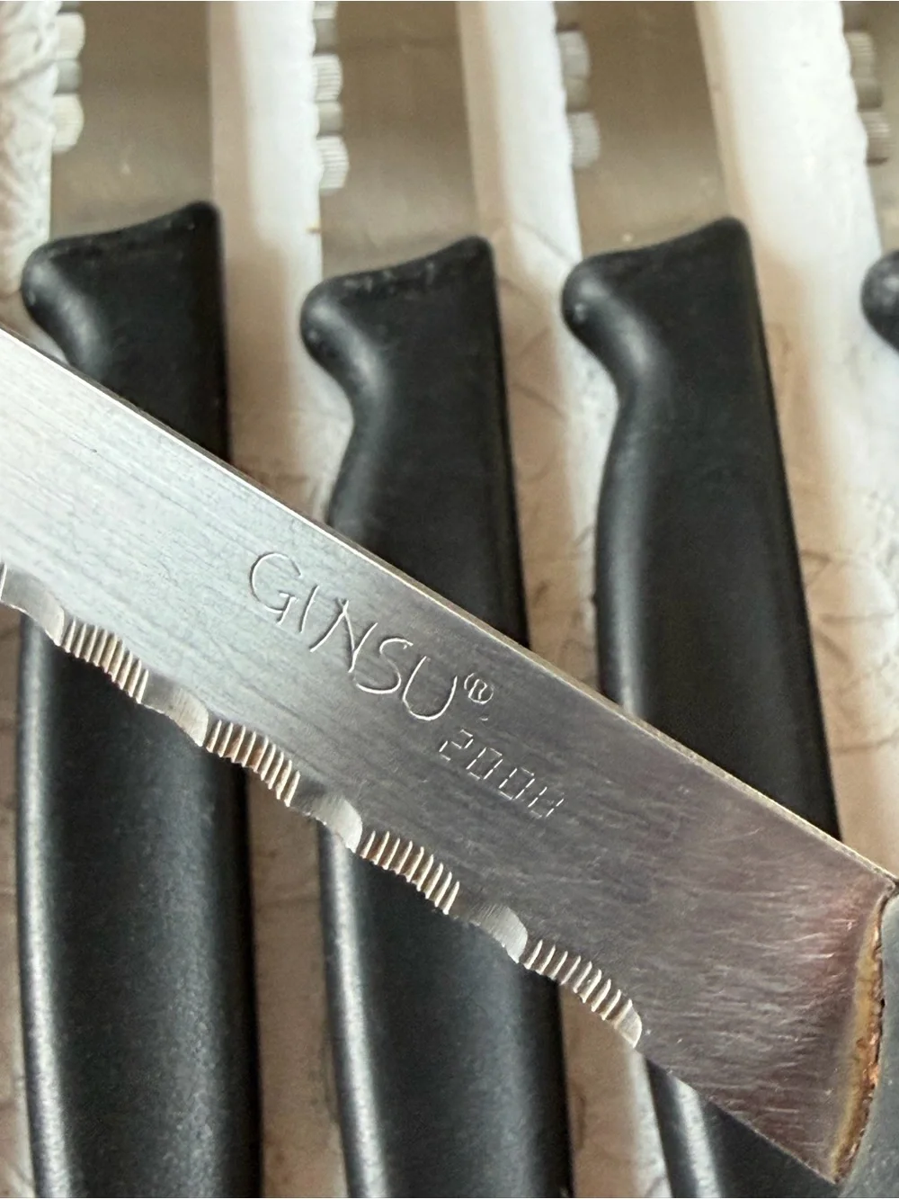 Ginsu 2000 serated knife set